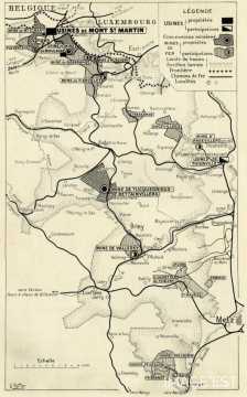 Carte des usines et mines en Lorraine